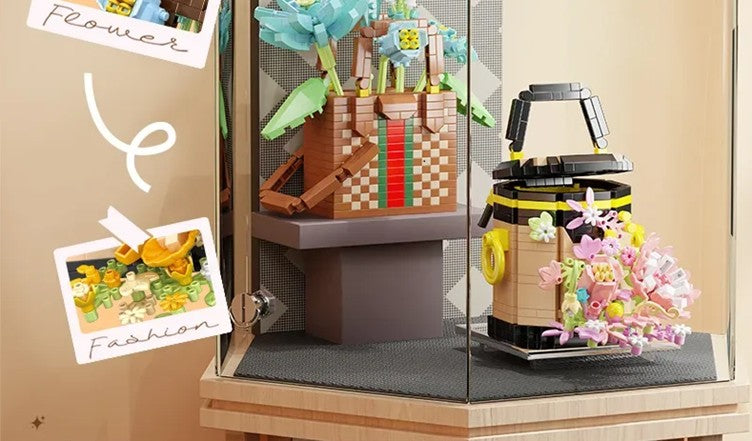 Bucket Floral Brick Bag