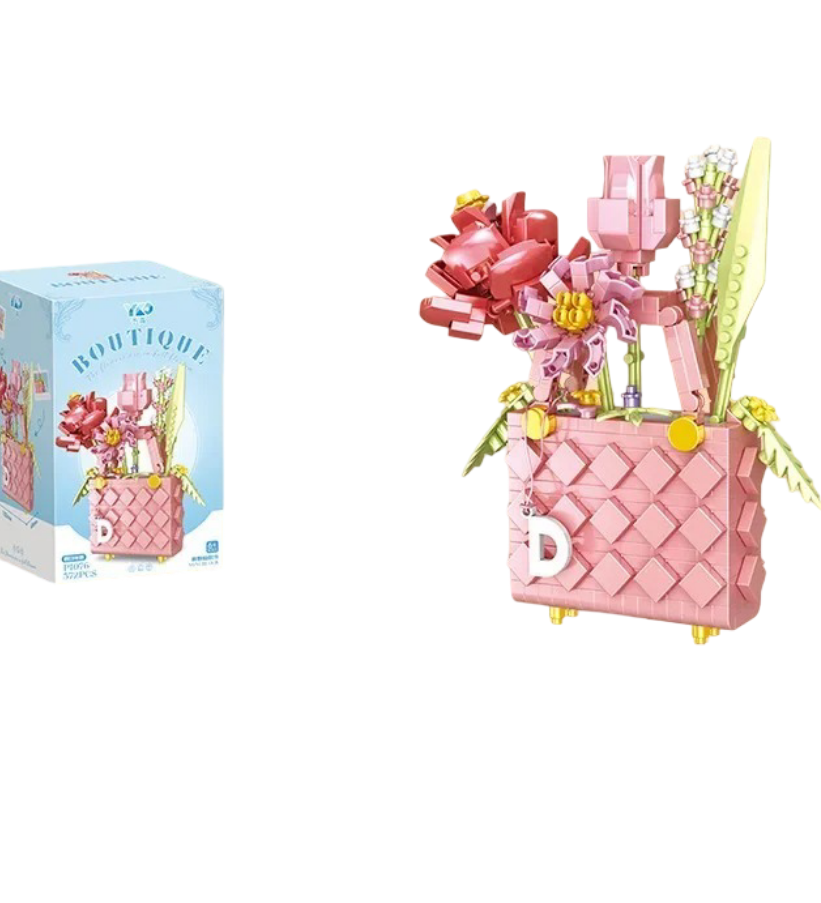Pink Quilted Brick Bag