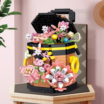 Bucket Floral Brick Bag