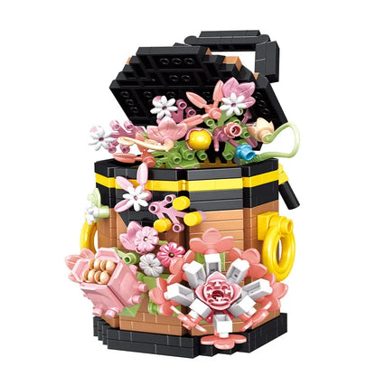Bucket Floral Brick Bag