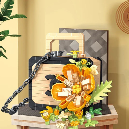 Wicker Brick Vanity Bag