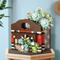 Checked Brick Floral Bag